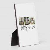 Beste Hond Mam Ooit - Custom 3-Photo Collage Fotoplaat (Zijkant)