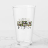 Beste Hond Mam Ooit - Custom 3-Photo Collage Glas (Achterkant)