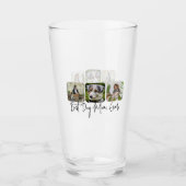 Beste Hond Mam Ooit - Custom 3-Photo Collage Glas (Voorkant)