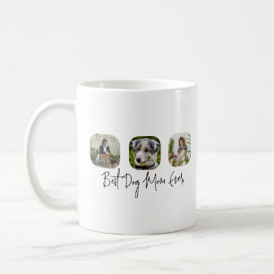 Beste Hond Mam Ooit - Custom 3-Photo Collage Koffiemok