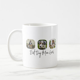 Beste Hond Mam Ooit - Custom 3-Photo Collage Koffiemok