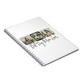 Beste Hond Mam Ooit - Custom 3-Photo Collage Notitieboek (Rechterzijde)