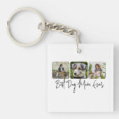Beste Hond Mam Ooit - Custom 3-Photo Collage Sleutelhanger (Voorkant)