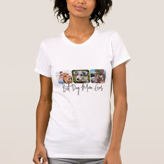 Beste Hond Mam Ooit - Custom 3-Photo Collage T-shirt