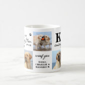 Beste HOND MAM Ooit Custom Modern 7 Fotocollage Koffiemok (Center)