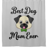 Beste hond Mam ooit Douchegordijn (Voorkant)