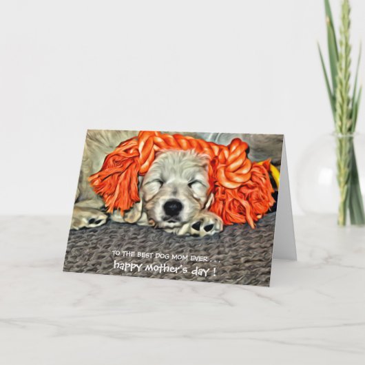 Beste hond Mam ooit! Gelukkig Moederdag! Kaart (Voorkant)