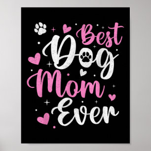 Beste Hond Mam Ooit Grappige Hond Mama Mam Moederd Poster