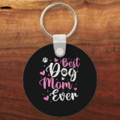 Beste Hond Mam Ooit Grappige Hond Mama Mam Moederd Sleutelhanger (Voorkant)