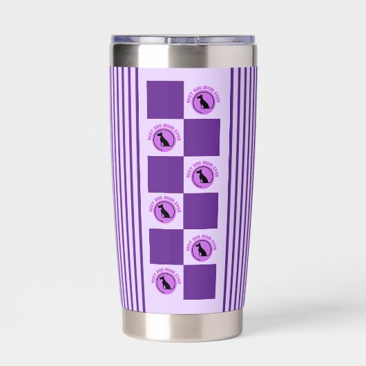 Beste Hond Mam Ooit, Hondenliefhebbers Geschenken Geïsoleerde Drinkbeker (Achterkant)