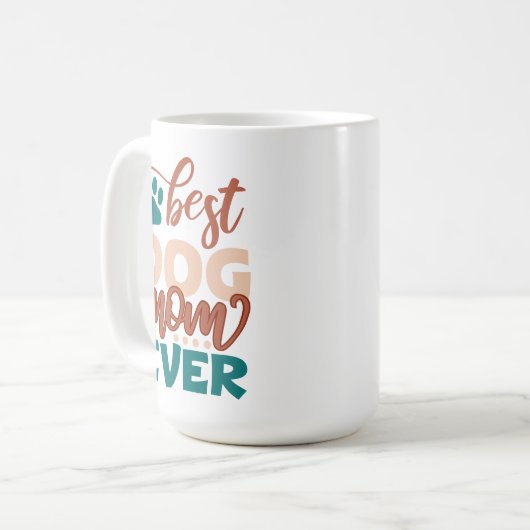 Beste hond Mam ooit Koffiemok (Voorkant links)