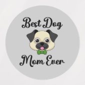 Beste hond Mam ooit Labels (Design 2)