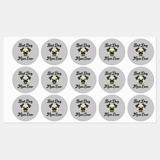 Beste hond Mam ooit Labels (Vel)