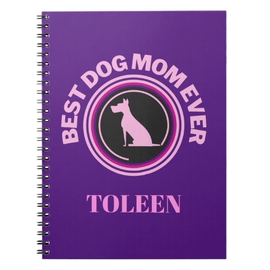 Beste hond Mam ooit op maat Notitieboek (Voorkant)