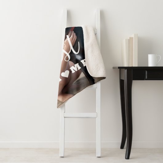 Beste hond Mam ooit op maat Sherpa Deken (In situ)