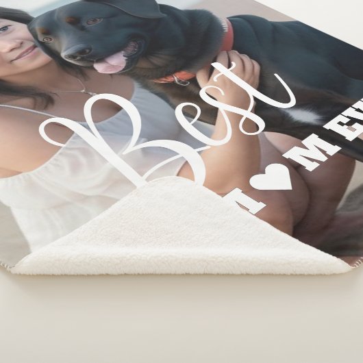 Beste hond Mam ooit op maat Sherpa Deken (3/4)