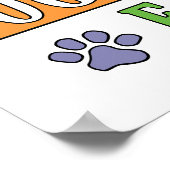 Beste hond Mam ooit Poster (Hoek)