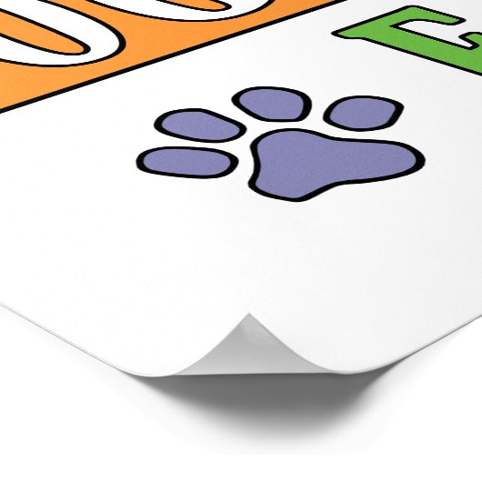 Beste hond Mam ooit Poster (Hoek)