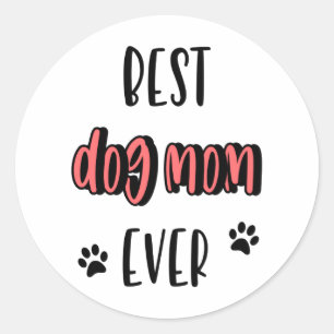 Beste hond Mam ooit Ronde Sticker