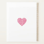 Beste hond Mam ooit! Roze verf drukt hartstikken Planner (Achterkant)