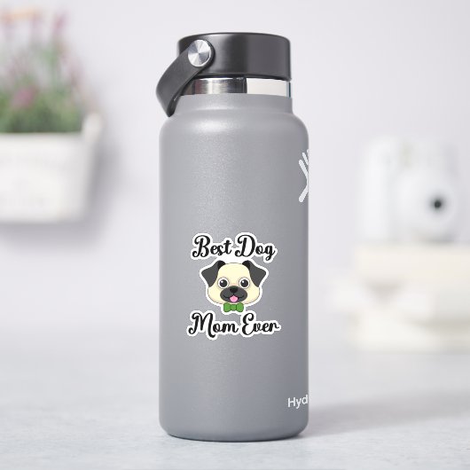 Beste hond Mam ooit Sticker (HydroFlask)
