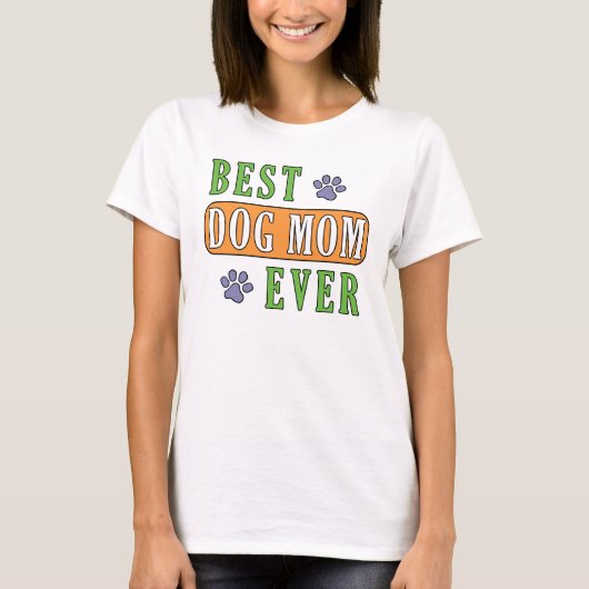 Beste hond Mam ooit T-shirt (Voorkant)