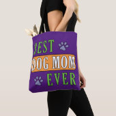 Beste hond Mam ooit Tote Bag (Dichtbij)