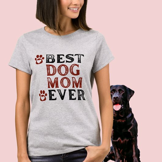 Beste hond Mam ooit Word Art T-Shirt