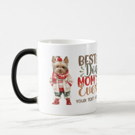 Beste Hond Mam Ooit Yorkie Custom Christmas Magische Mok
