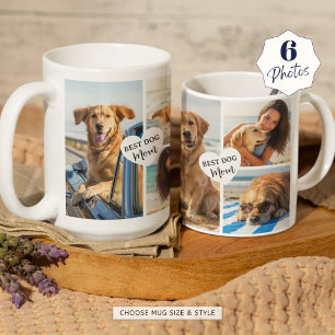 Beste Hond Mama 6 Foto Collage Hart Koffiemok