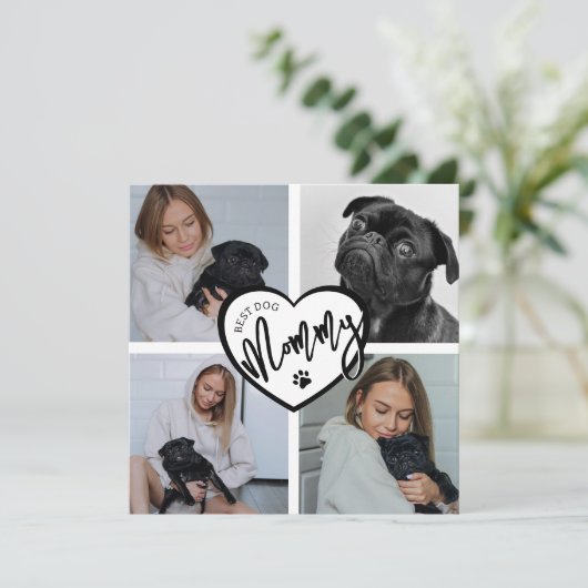 Beste hond mama | Fotocollage (Staand voorkant)