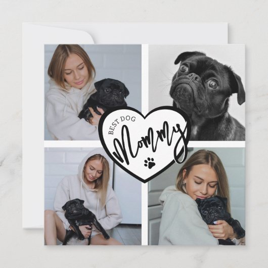 Beste hond mama | Fotocollage (Voorkant)