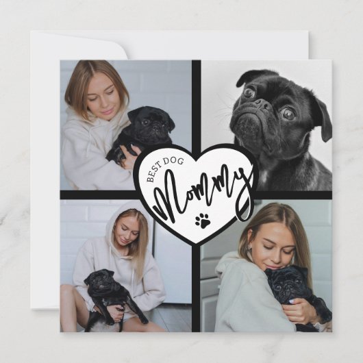 Beste hond mama | Fotocollage (Voorkant)