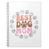 Beste Hond Mama met Paw Prints Notitieboek (Voorkant)