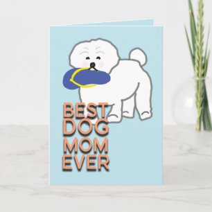 Beste Hond Mama Ooit Hand Geïllustreerde Moederdag Kaart