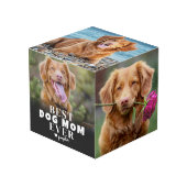 Beste Hond Mama Ooit Puppy Foto Kubus (Voorkant hoekig)