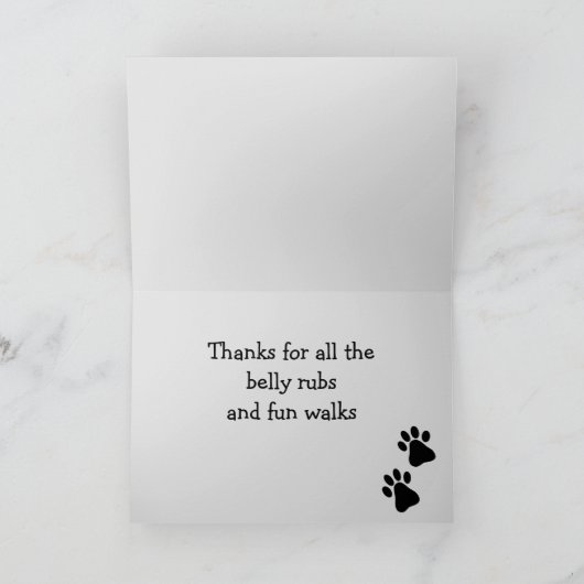 Beste hond mama & papa kaart (Binnen)