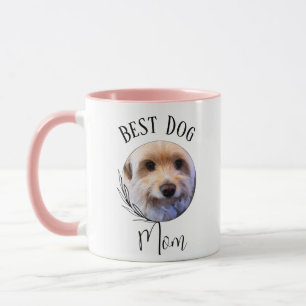 Beste hond Moeder - Aangepaste foto Two-Tone Coffe Mok