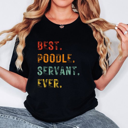 Beste Hond Moeder Dienaar Ooit Poodle Vrouwen T-shirt