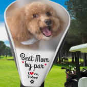 Beste Hond Moeder Door Par Fotonaam Pauw Print Cus Golfheadcover