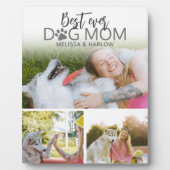 Beste Hond Moeder Foto Collage Plaquette Fotoplaat (Voorkant)