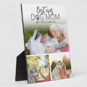 Beste Hond Moeder Foto Collage Plaquette Fotoplaat (Zijkant)