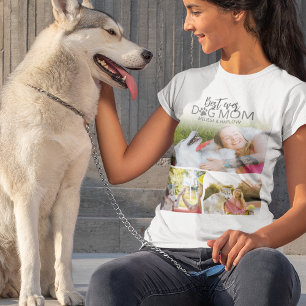 Beste Hond Moeder Foto Collage T-shirt