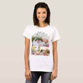 Beste Hond Moeder Foto Collage T-shirt (Voorkant volledig)
