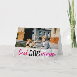 Beste Hond Moeder Foto Moederdag Kaart