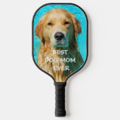 Beste hond-moeder foto  pickleball paddle (Voorkant)