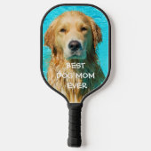 Beste hond-moeder foto  pickleball paddle (Achterkant)