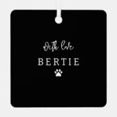 Beste hond-moeder | Fotocollage Metalen Ornament (Achterkant)