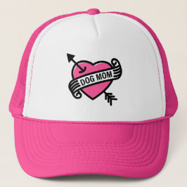Beste Hond Moeder Hart Tattoo Trucker Pet