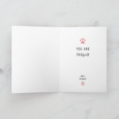 Beste hond-moeder huisdier foto leuke typografie m feestdagen kaart (Binnen)